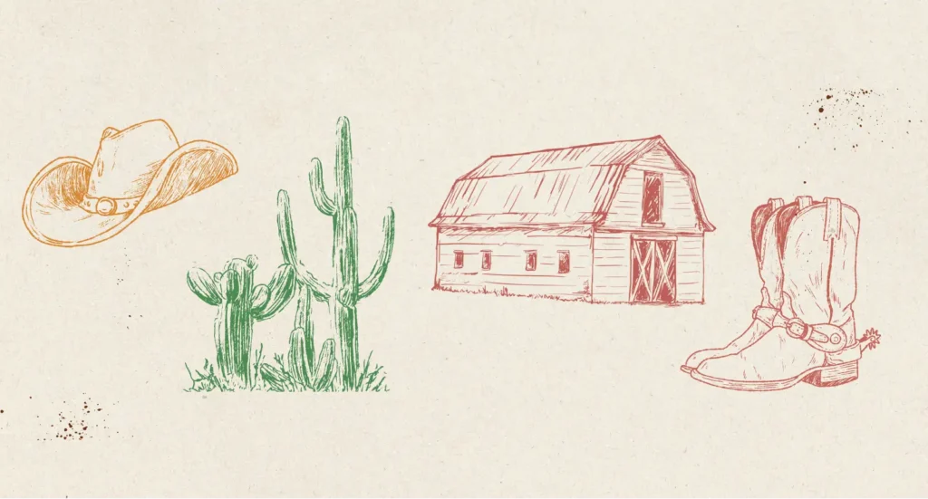 hope and hay bales graphic